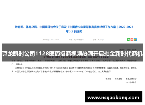 尊龙凯时公司1128医药招商视频热潮开启掘金新时代商机